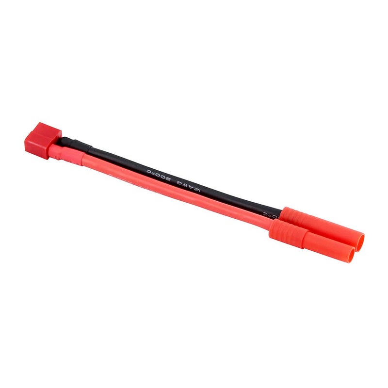 OliRC 2pcs 4mm Bullet Banana HXT Connector to Female T-Plug Connector Adapter with 12awg 10cm Wire(C70-2) - Image 3